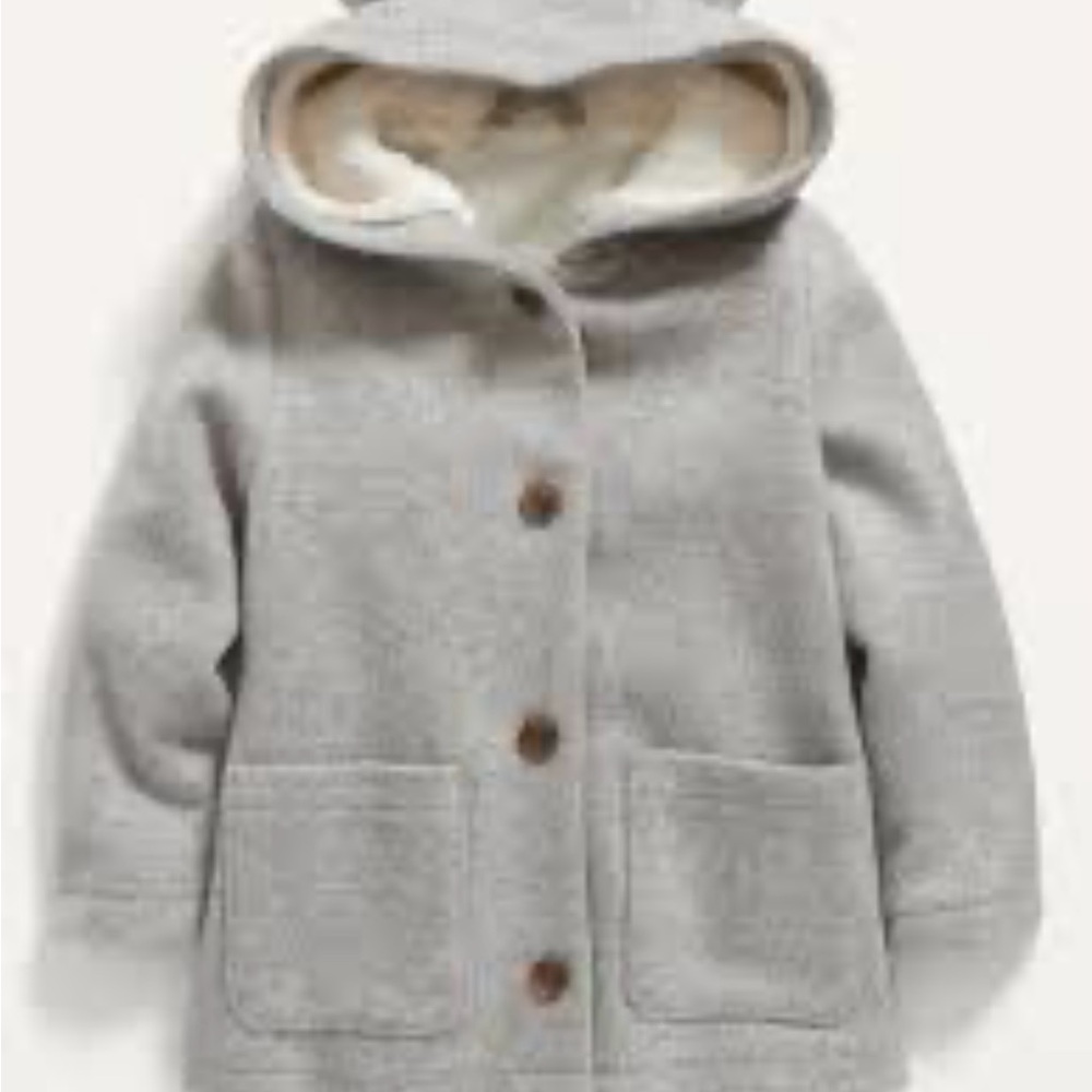 Old Navy soft -brushed hooded button jackets